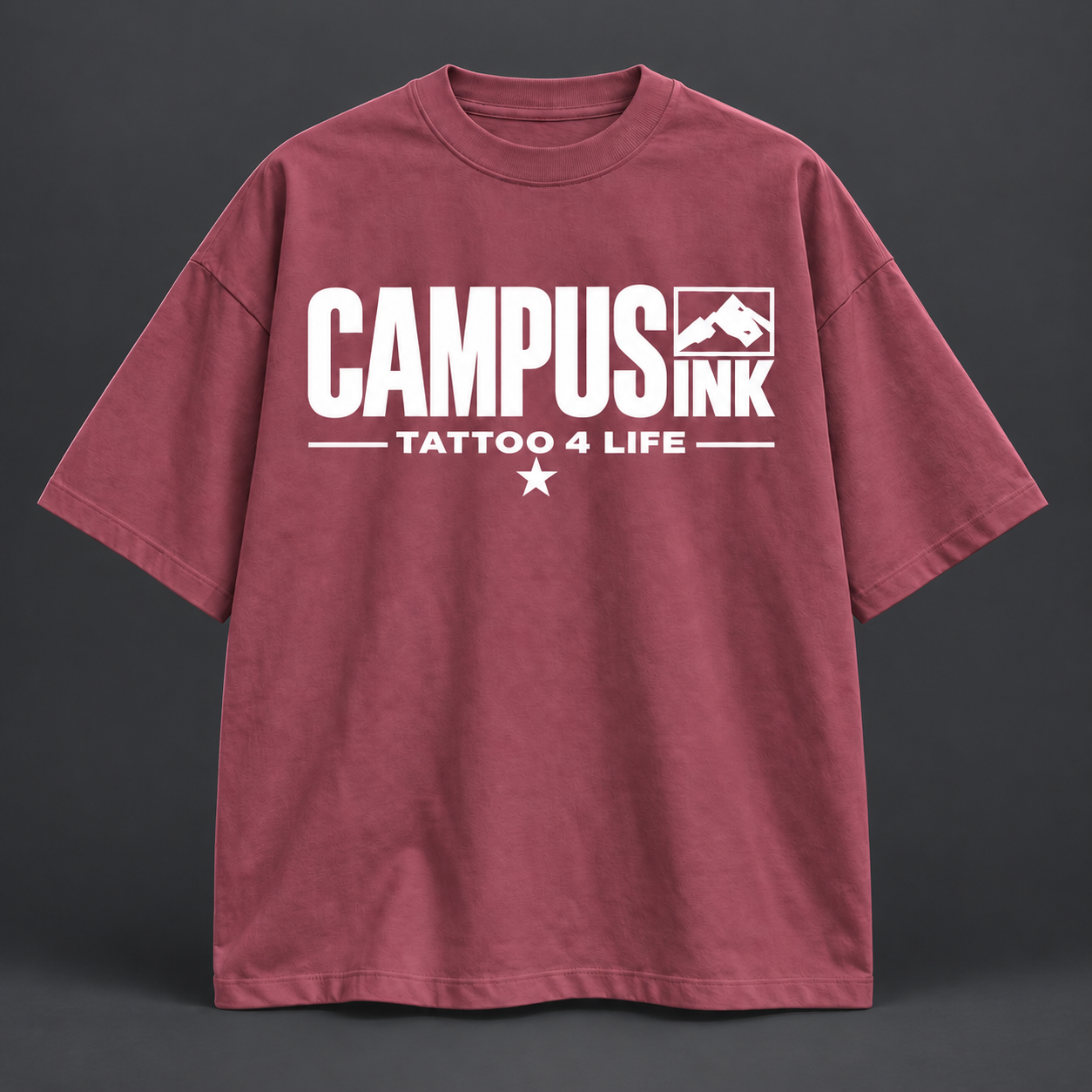 Vorschau Campus Ink Merch-Shirt in Bordeaux